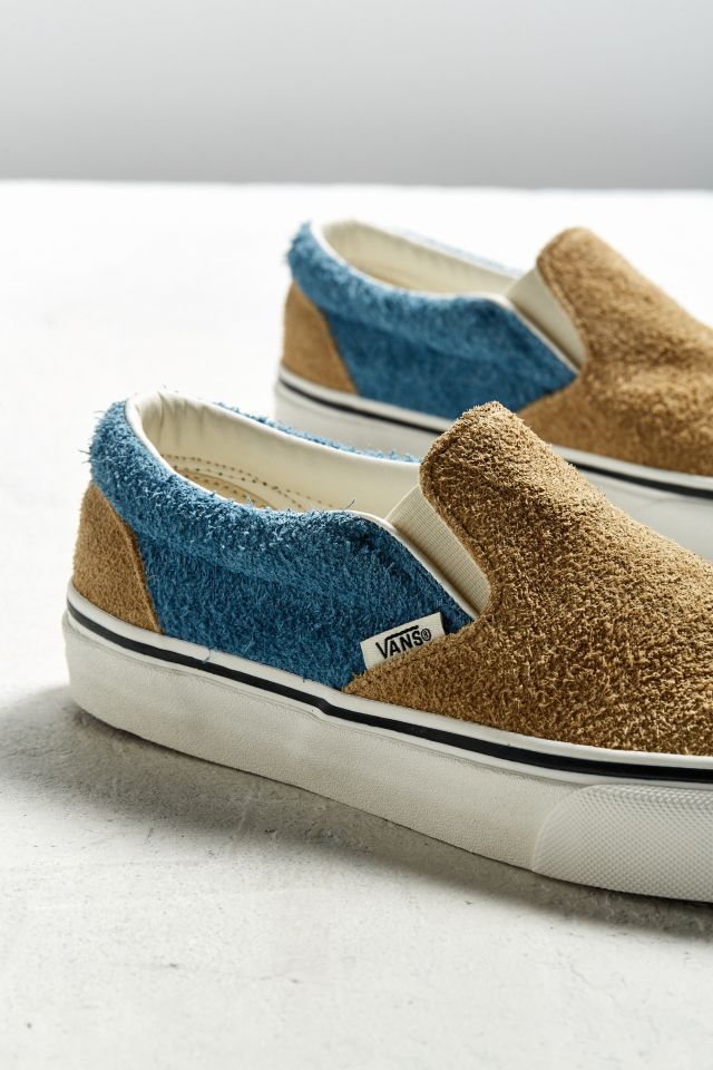 Slip on fuzzy vans on sale