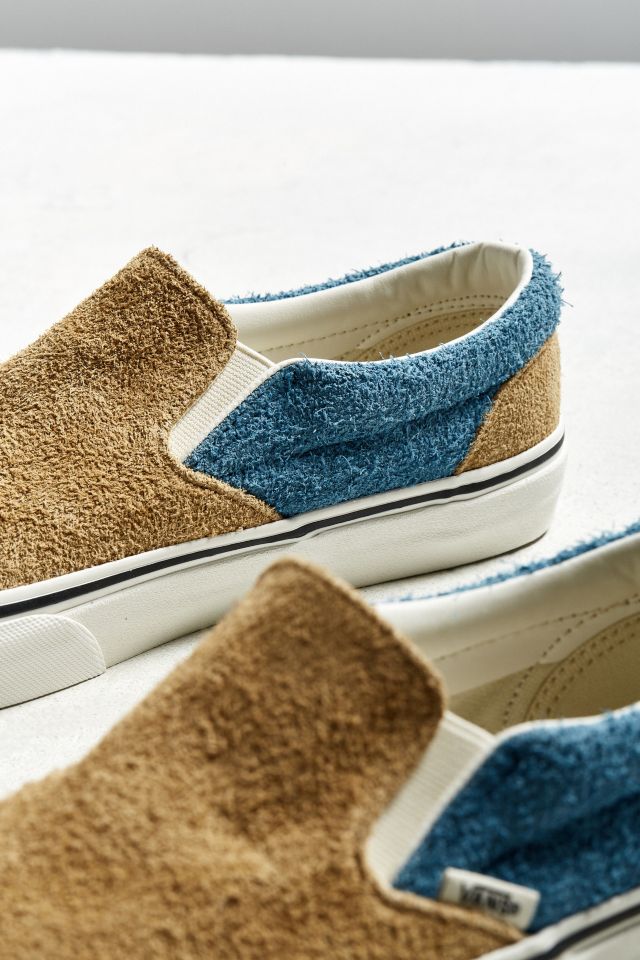 Fuzzy slip on outlet vans