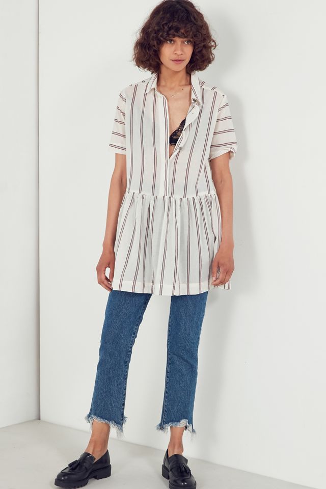 BDG Kennedy Striped Drop-Waist Mini Dress #2
