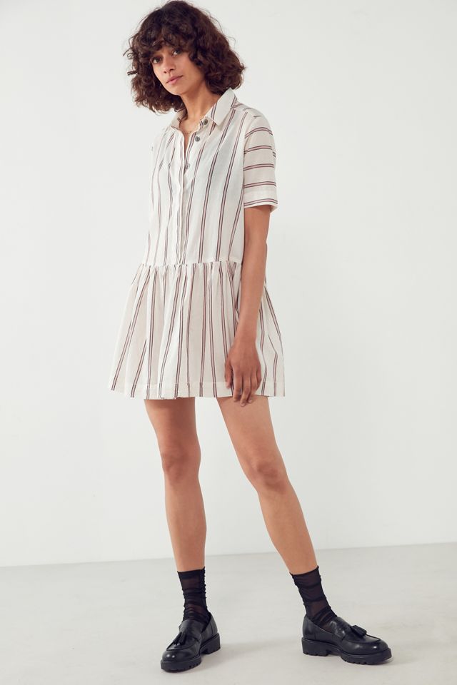BDG Kennedy Striped Drop-Waist Mini Dress #4