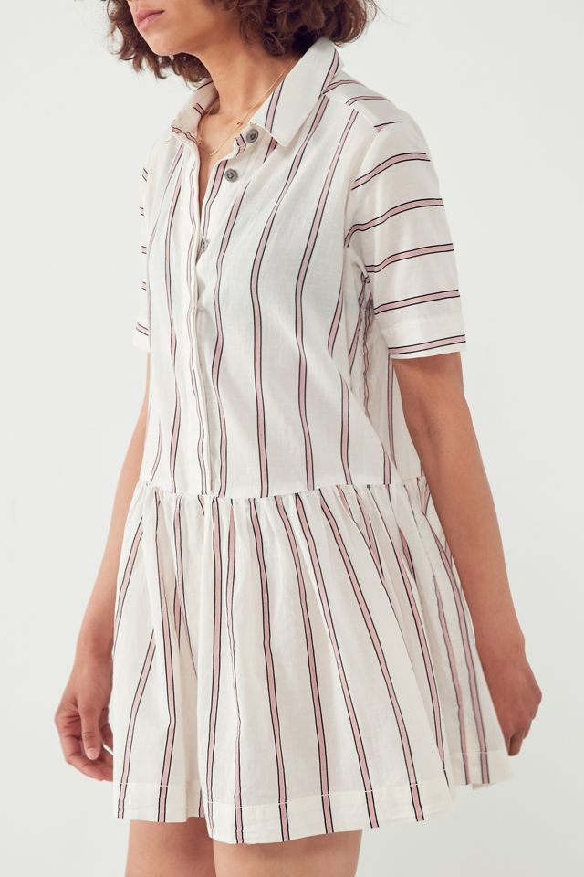 BDG Kennedy Striped Drop-Waist Mini Dress #5