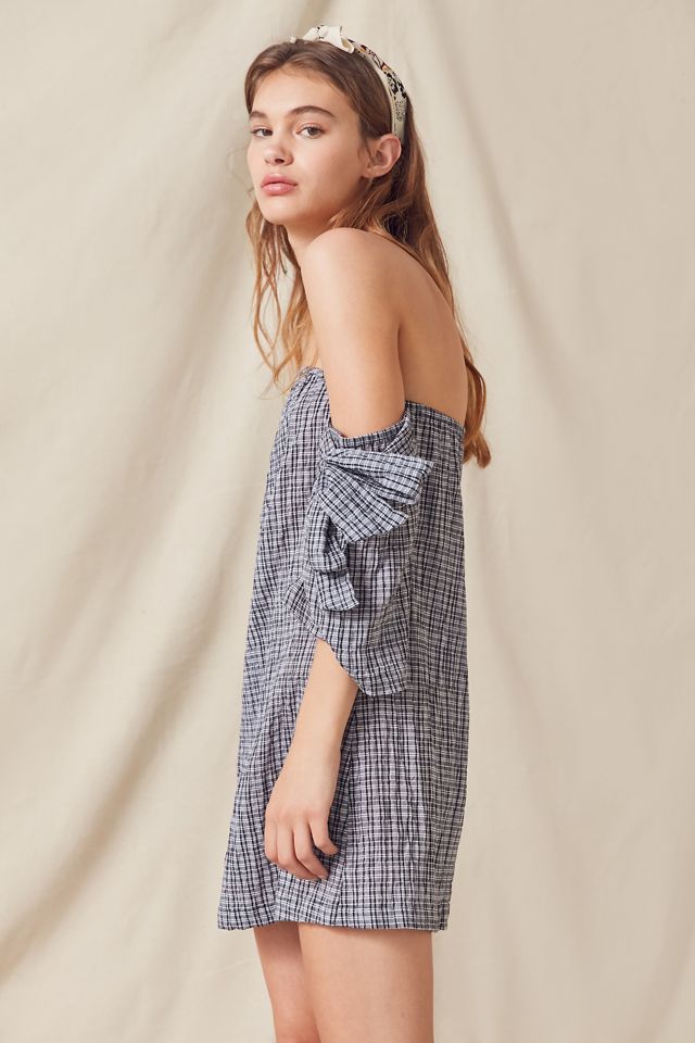 Urban Renewal Remade Tie-Sleeve Off-The-Shoulder Dress #5