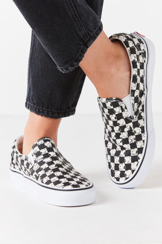 Vans X Peanuts Checkerboard Slip On Sneaker