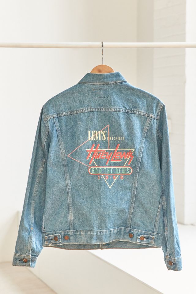 Vintage Levi's 1986 Huey Lewis Denim Jacket | Urban Outfitters Canada