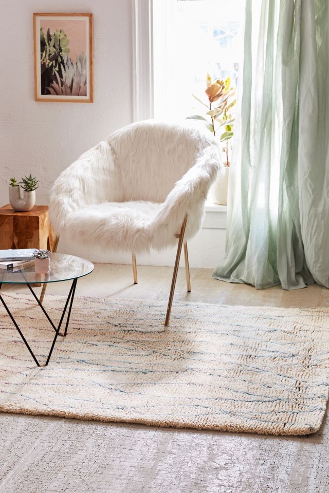 Diamond Lines Shag Rug #1
