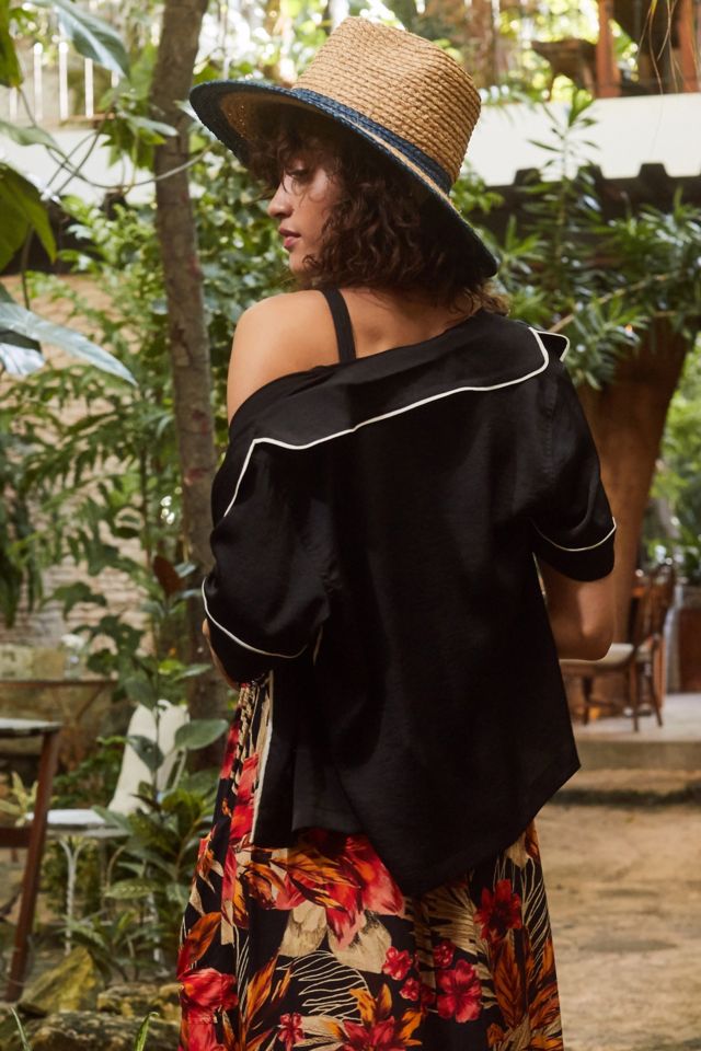 Cooperative Shiny Short Sleeve Pajama Top #1
