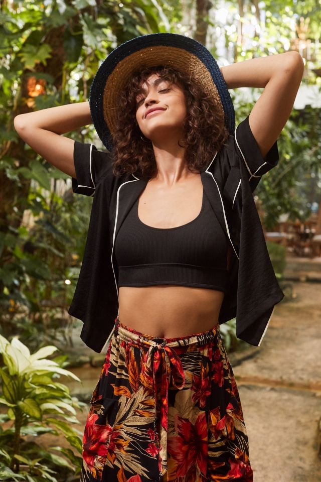 Cooperative Shiny Short Sleeve Pajama Top #3
