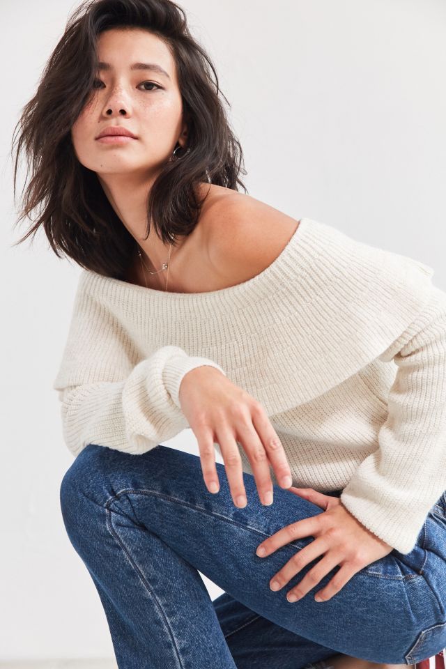 Kimchi Blue Chrissy Off-The-Shoulder Ruffle Sweater #2