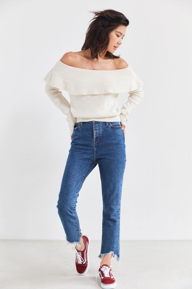 Kimchi Blue Chrissy Off-The-Shoulder Ruffle Sweater #3