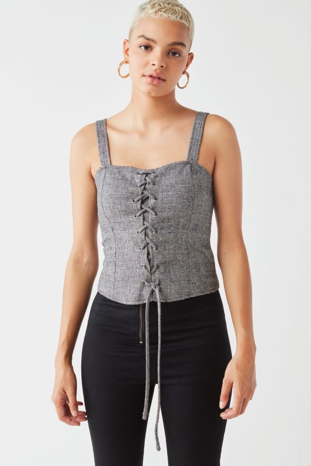 lace up shirt urban outfitters