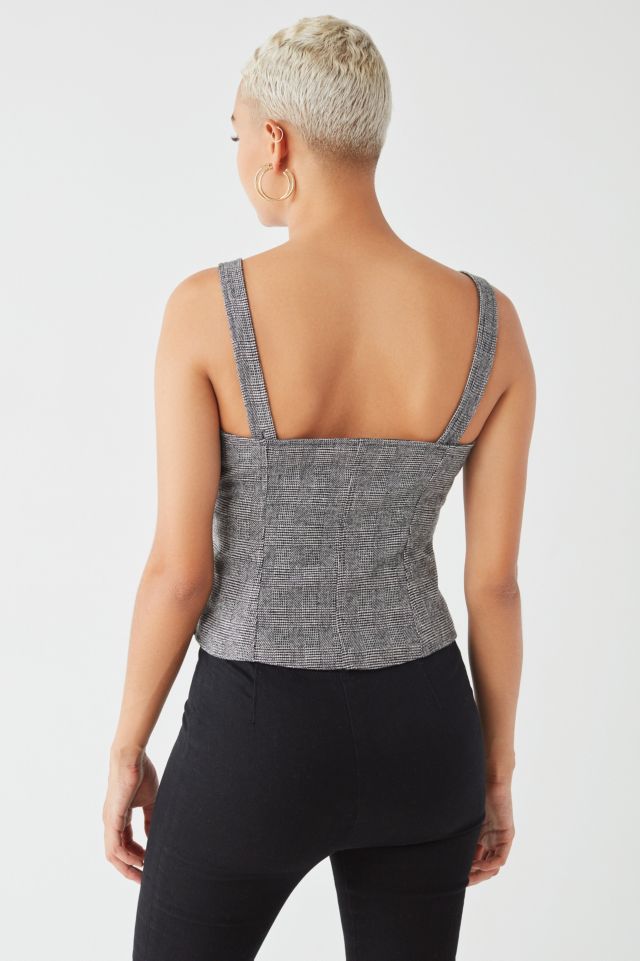 Silence + Noise Lace-Up Corset Top #1