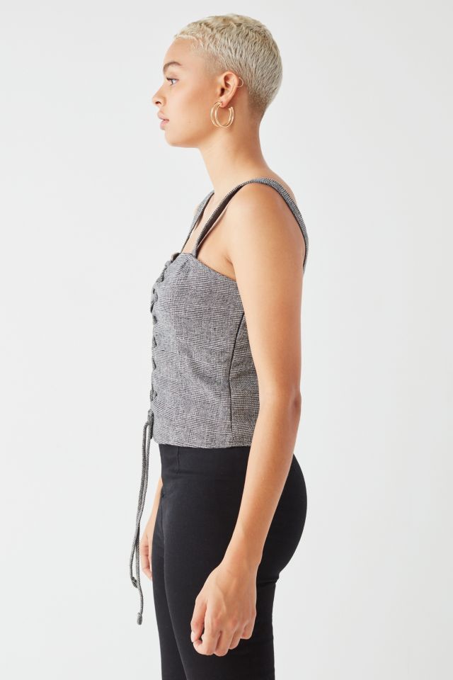 Silence + Noise Lace-Up Corset Top #4