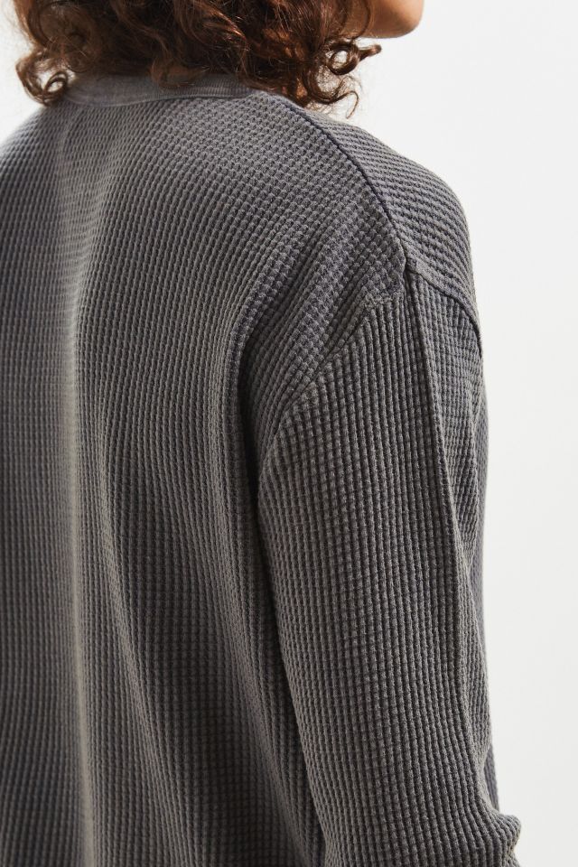 UO Zip Neck Thermal Long Sleeve Tee #4