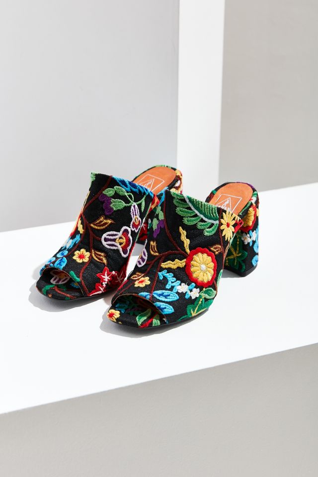 Crosswalk Embroidered Mule #1