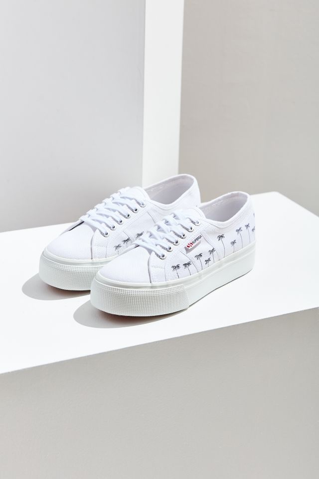 Sneakers à plateforme et motif de palmiers Superga #3