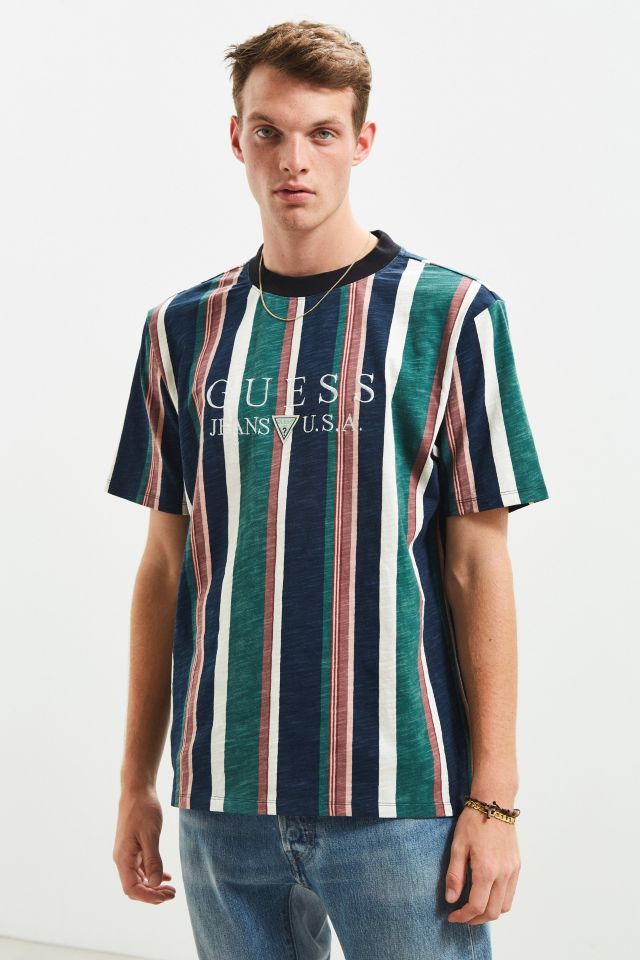 Guess striped hot sale shirt urban outfitters