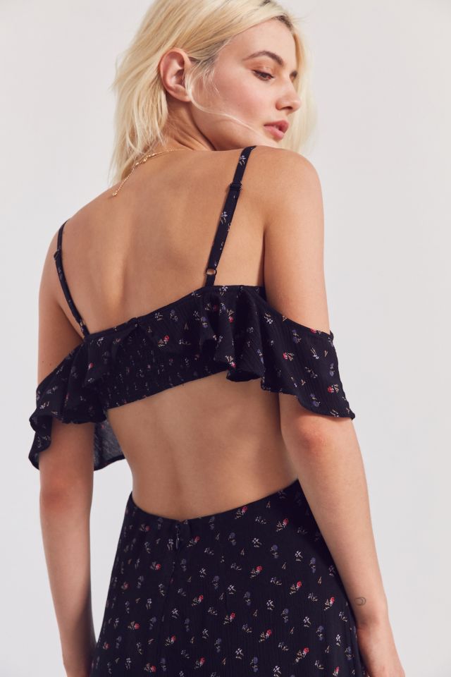 Kimchi Blue Gianna Ruffle Cold-Shoulder Jumpsuit #1