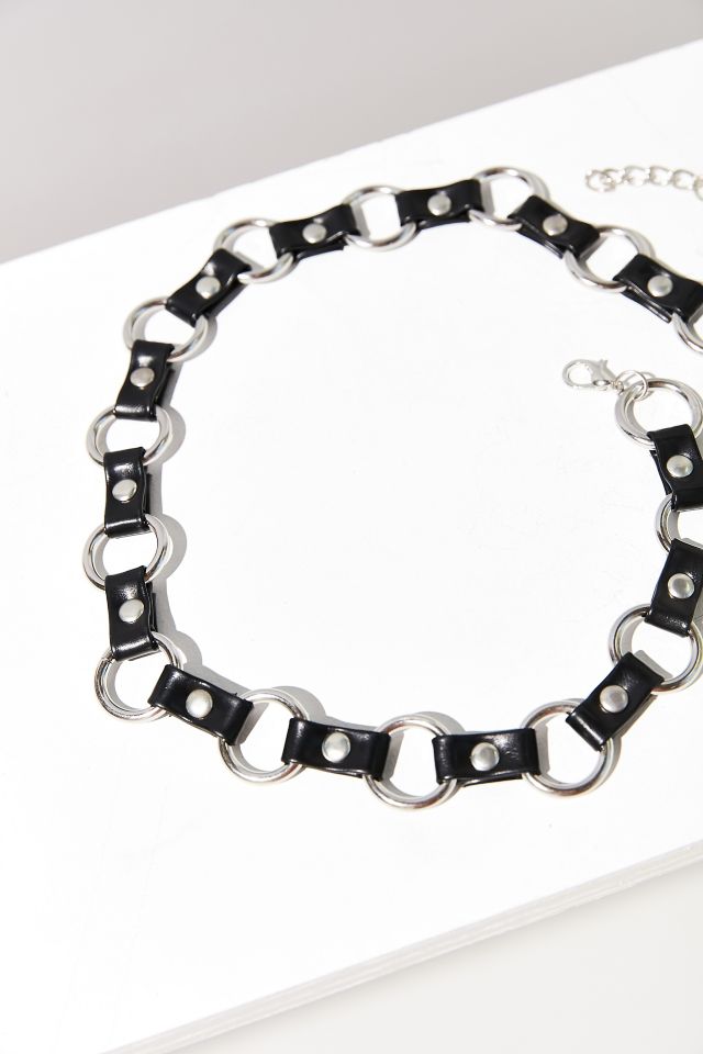 Faux Leather Chain Belt #2