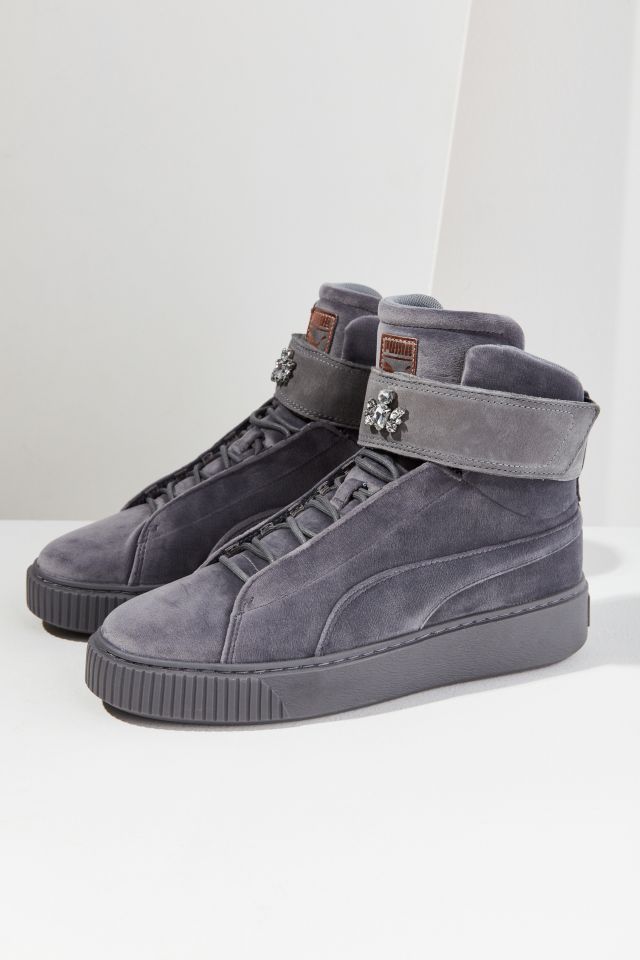 Puma Platform Mid Velour Sneaker Urban Outfitters