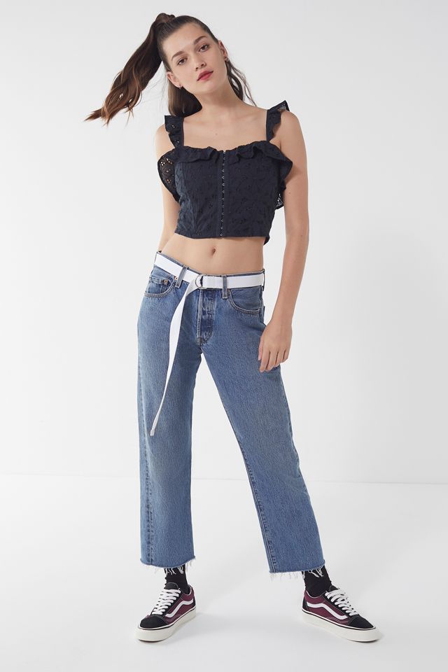 Urban Renewal Remade Frayed Cropped Levi's Jean | Urban Outfitters
