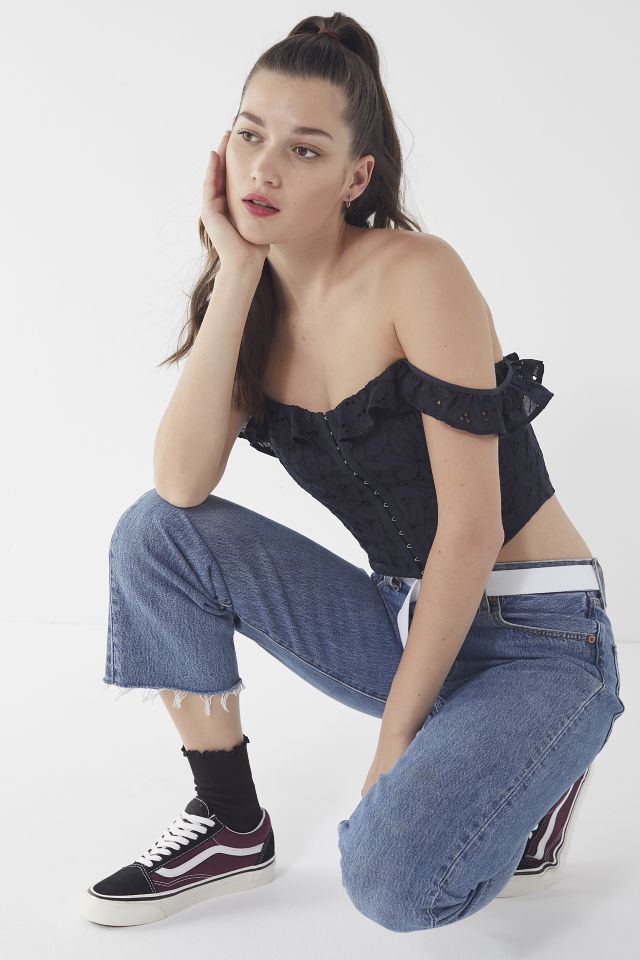 Jeans court effiloché refaçonné Levi's Urban Renewal #1