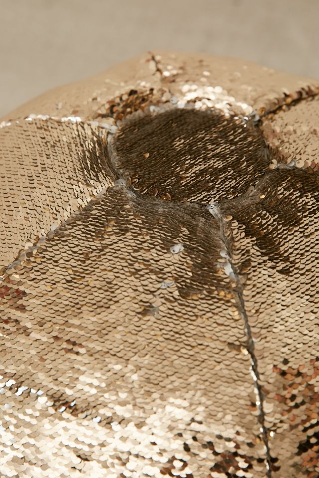Mermaid Reversible Sequin Pillow Pouf #4