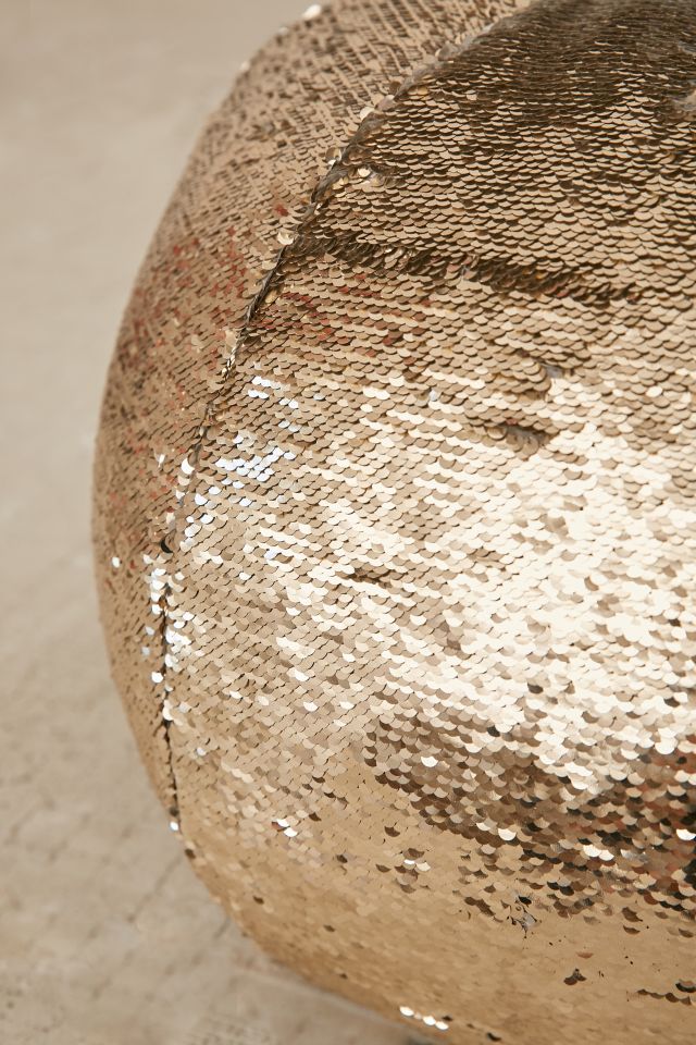 Mermaid Reversible Sequin Pillow Pouf #5