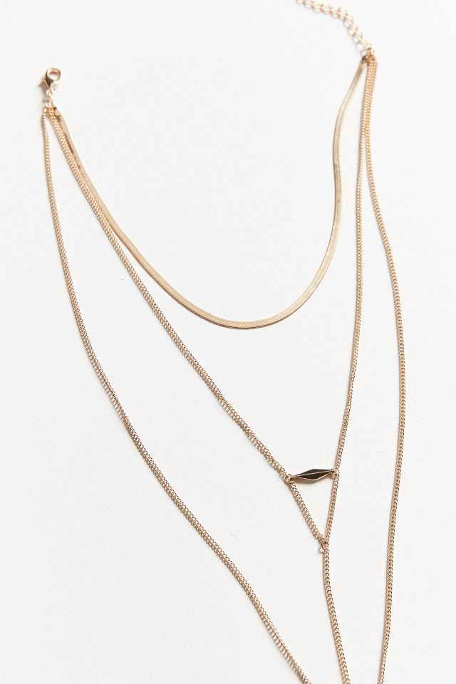 Collier serpent étagé à chaînes #3