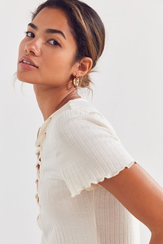 Project Social T Amelia Lace-Up Tee #3