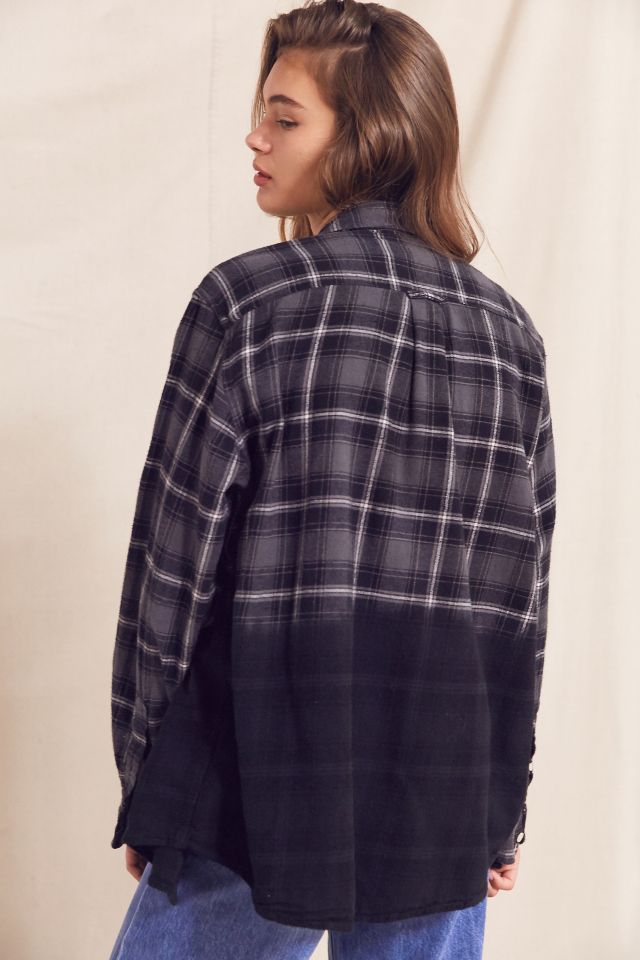 Urban Renewal Recycled Dip Dye Flannel Shirt #3