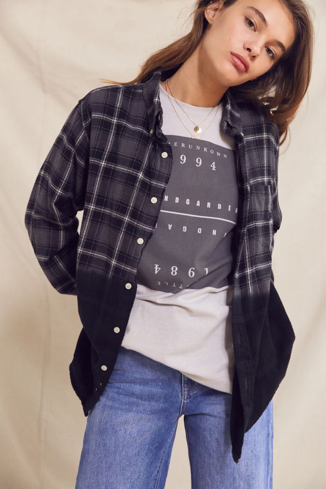 Urban Renewal Recycled Dip Dye Flannel Shirt #5