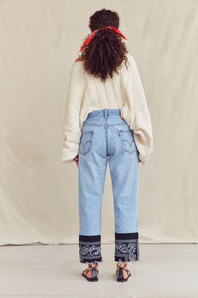 Urban Renewal Recycled Levi’s Bandana Patched Jean #3