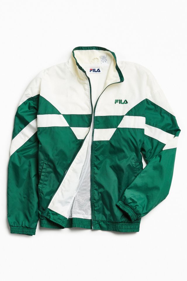 Datter klik Viewer Vintage FILA Green Windbreaker Jacket | Urban Outfitters
