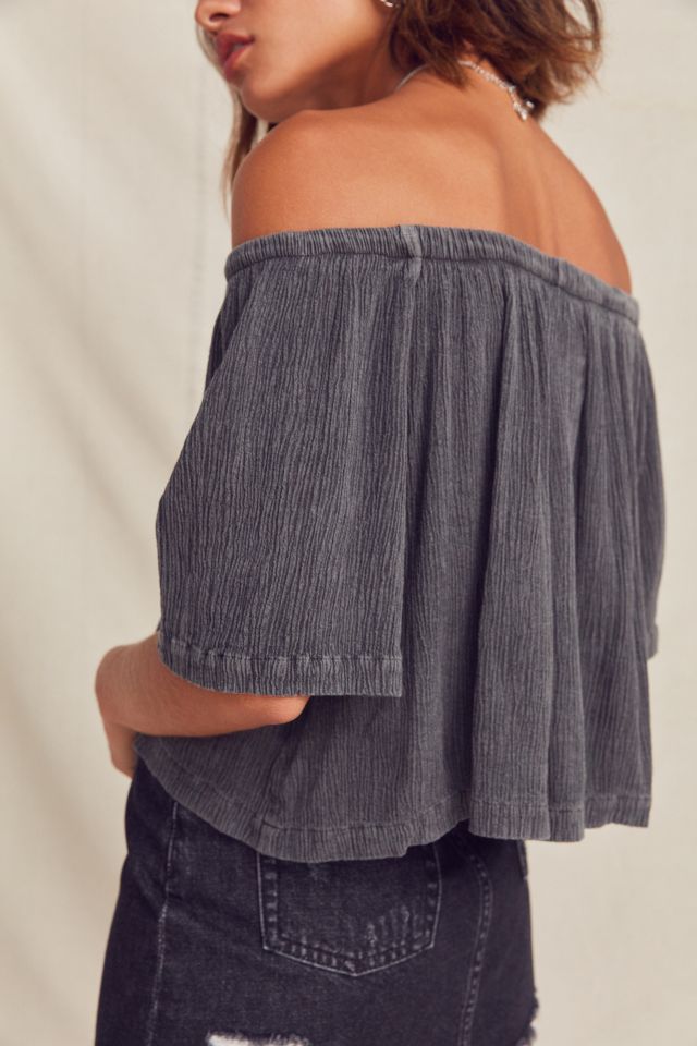 Urban Renewal Remade Gauzy Off-The-Shoulder Top #2