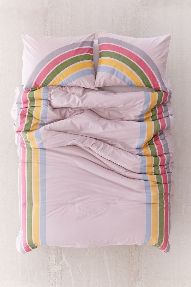 Rainbow Striped Comforter #1