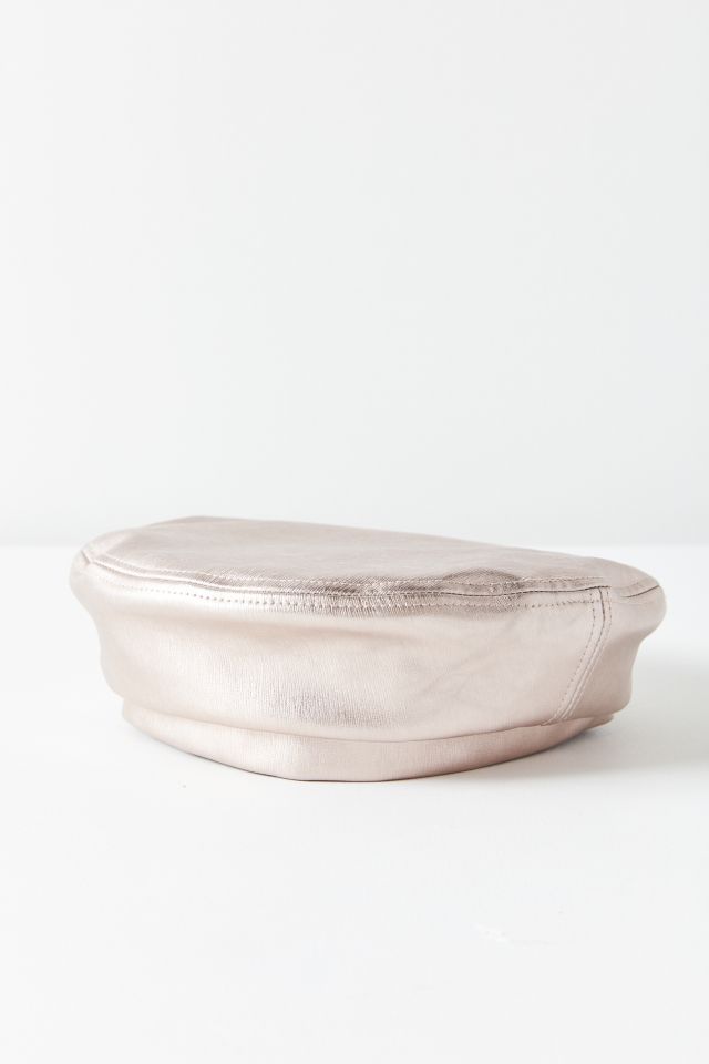 Faux Leather Beret #1
