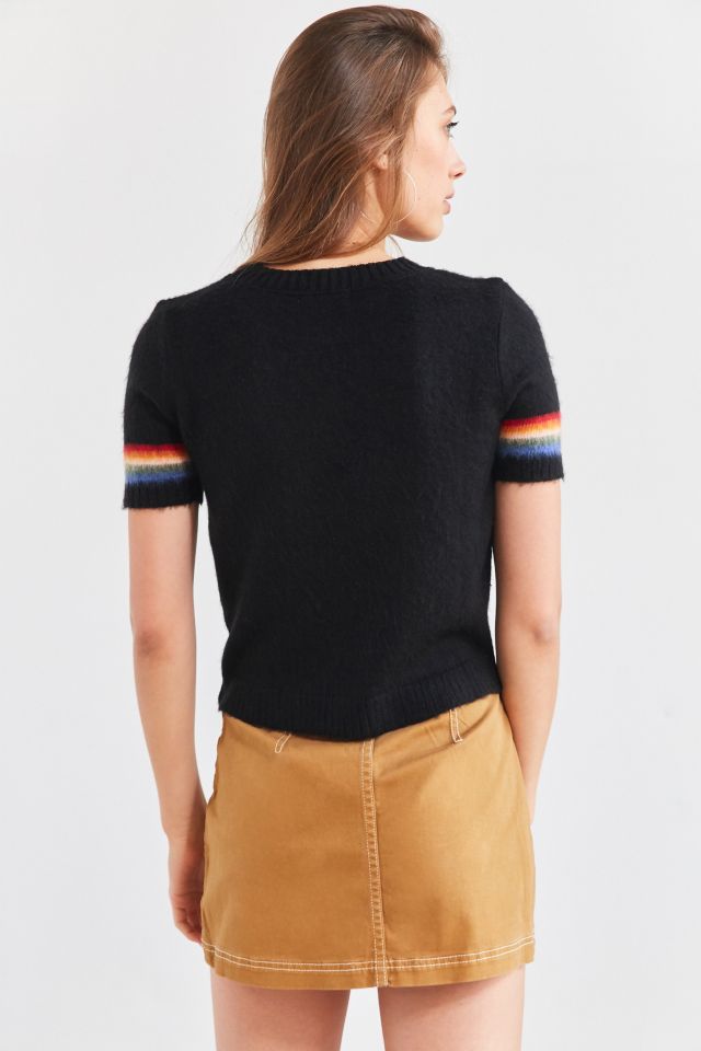 Cooperative Short Sleeve Rainbow Sweater #1