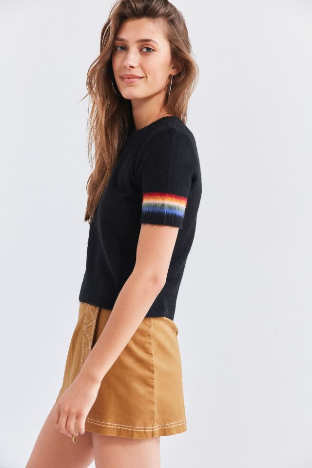 Cooperative Short Sleeve Rainbow Sweater #4