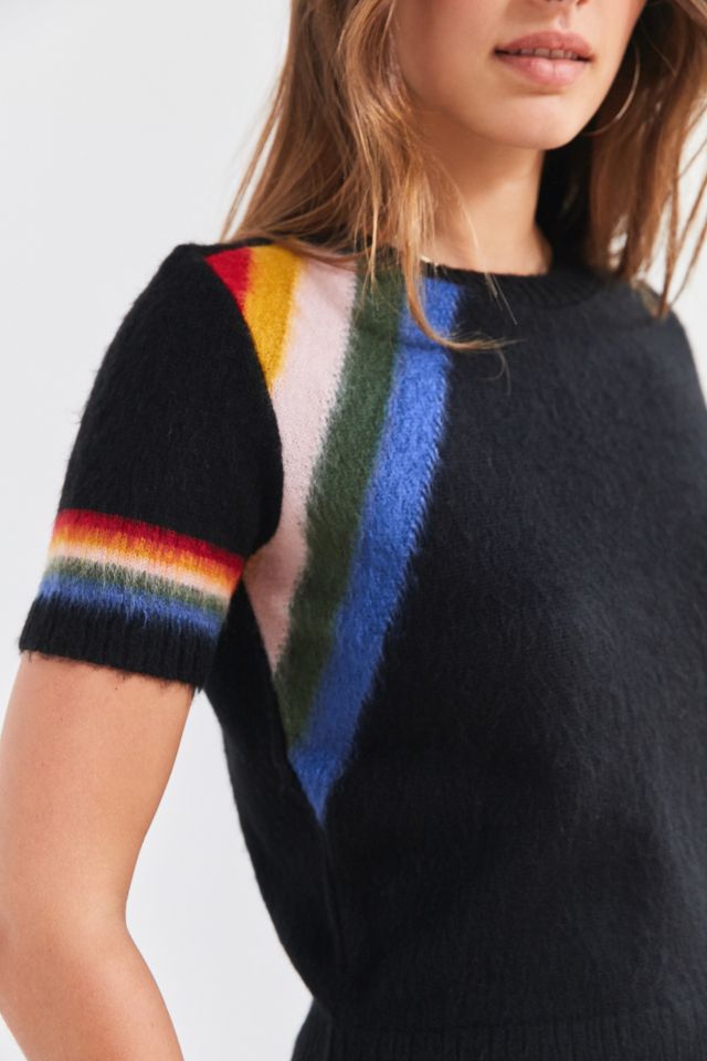 Cooperative Short Sleeve Rainbow Sweater #5