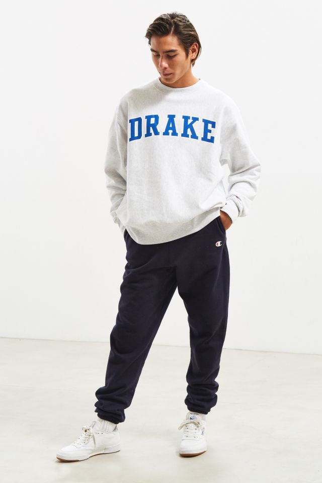 Champion Drake University Reverse Weave Crew Neck Sweatshirt #5
