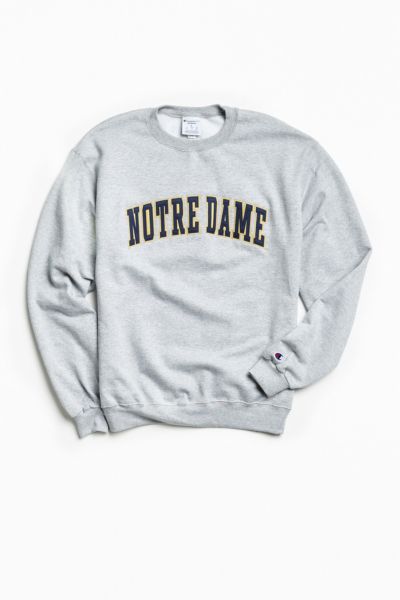 Champion University Of Notre Dame Eco Fleece Crew Neck Sweatshirt ...