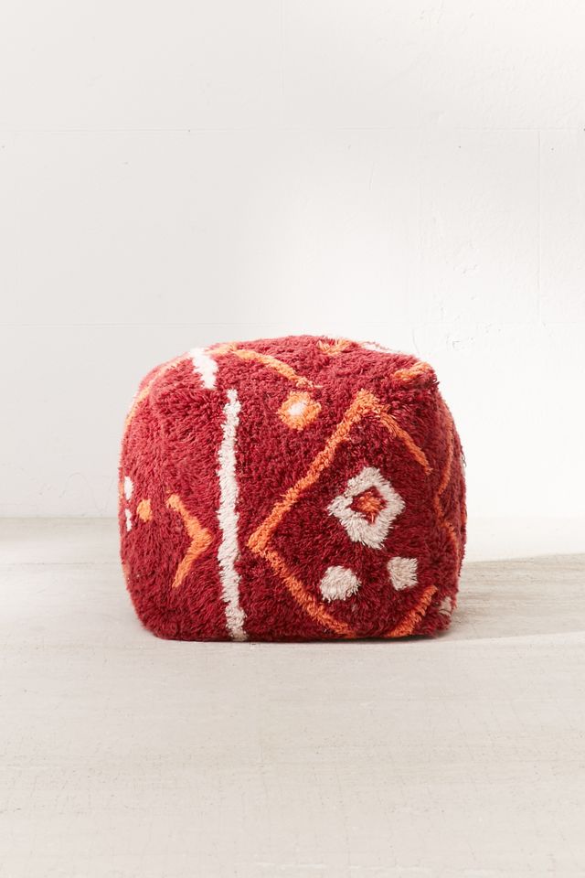 Tufted Rug Pouf #1