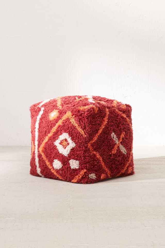 Tufted Rug Pouf #2