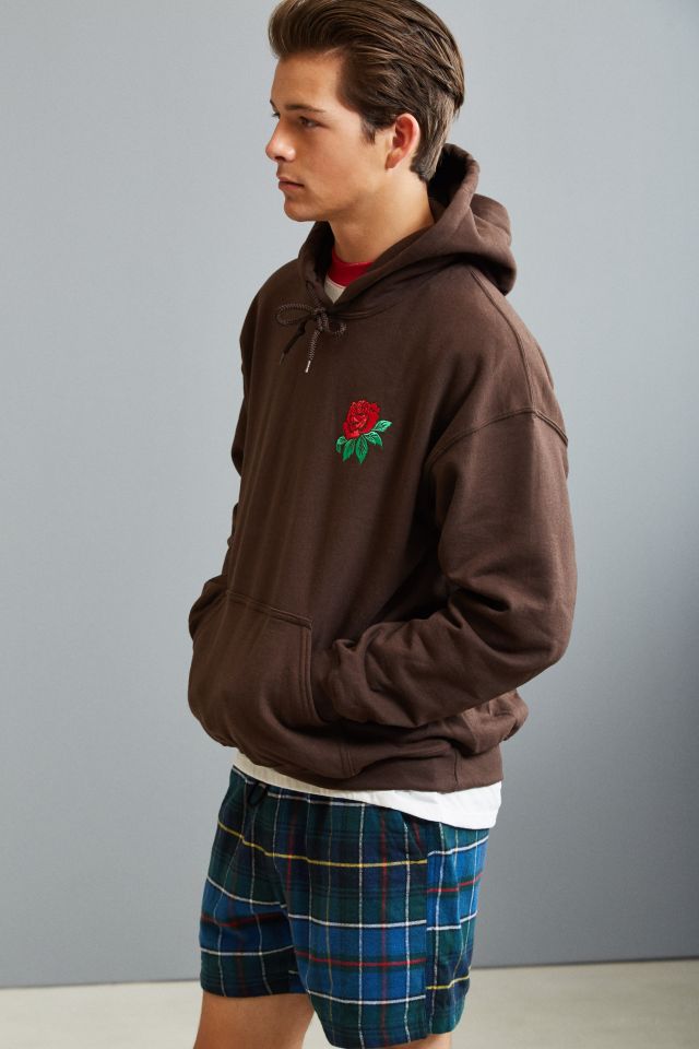 Embroidered Rose Hoodie Sweatshirt #2
