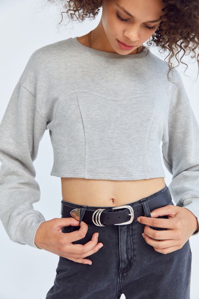 Sweatshirt à coutures de style corset Silence + Noise #5