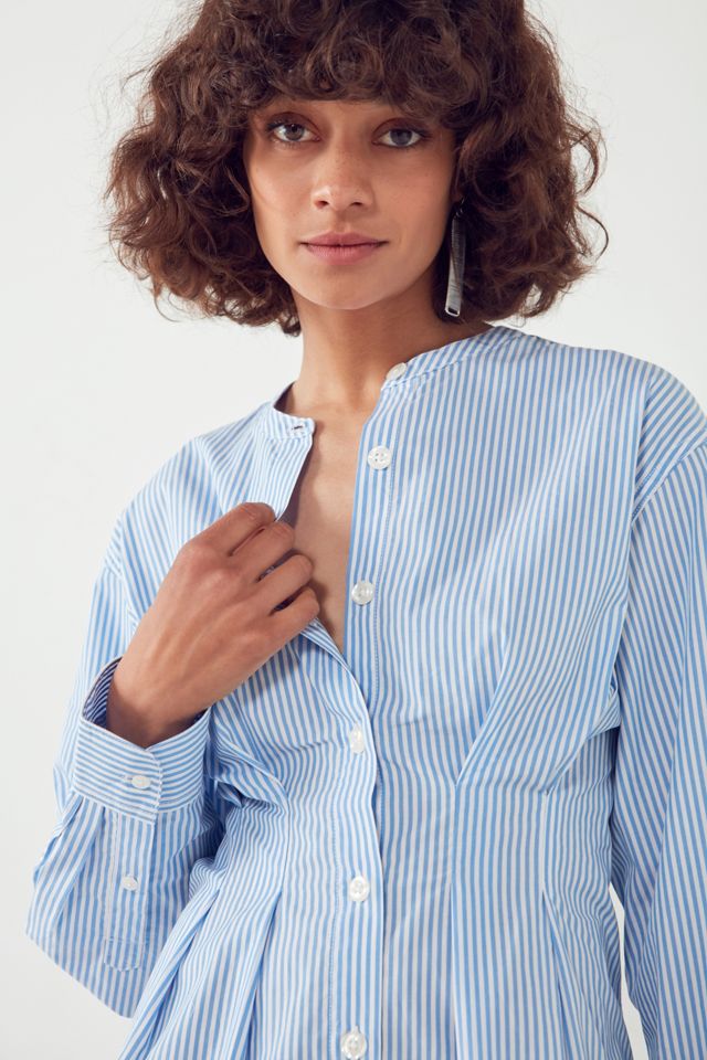 Silence + Noise Dex Pintuck Tunic Blouse #4