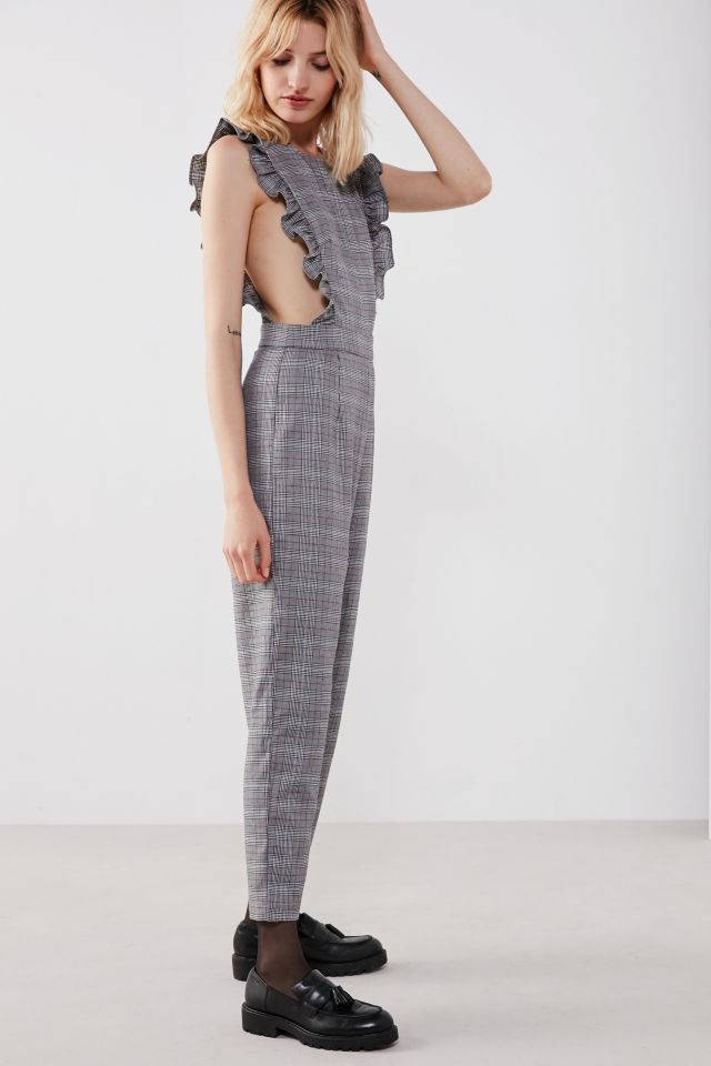 Cooperative Glenn Plaid Apron Ruffle Jumpsuit #1