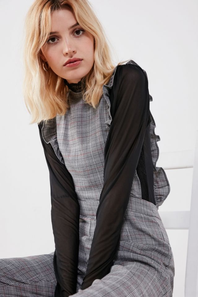 Cooperative Glenn Plaid Apron Ruffle Jumpsuit #2