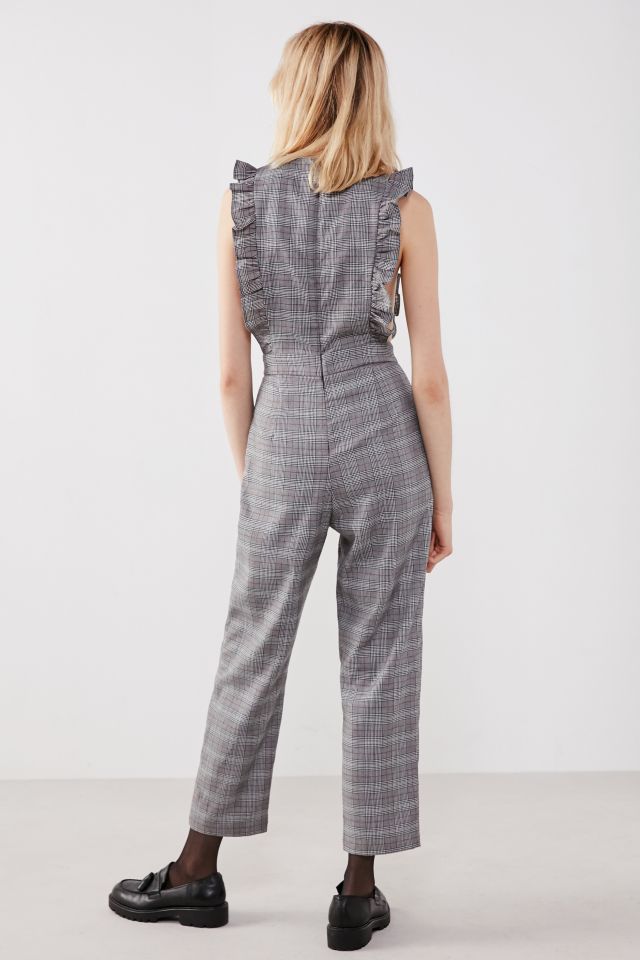 Cooperative Glenn Plaid Apron Ruffle Jumpsuit #3