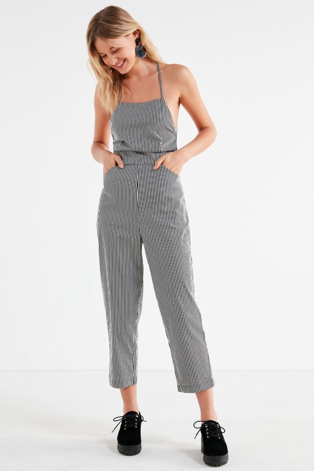 Urban outfitters cheap striped jumpsuit